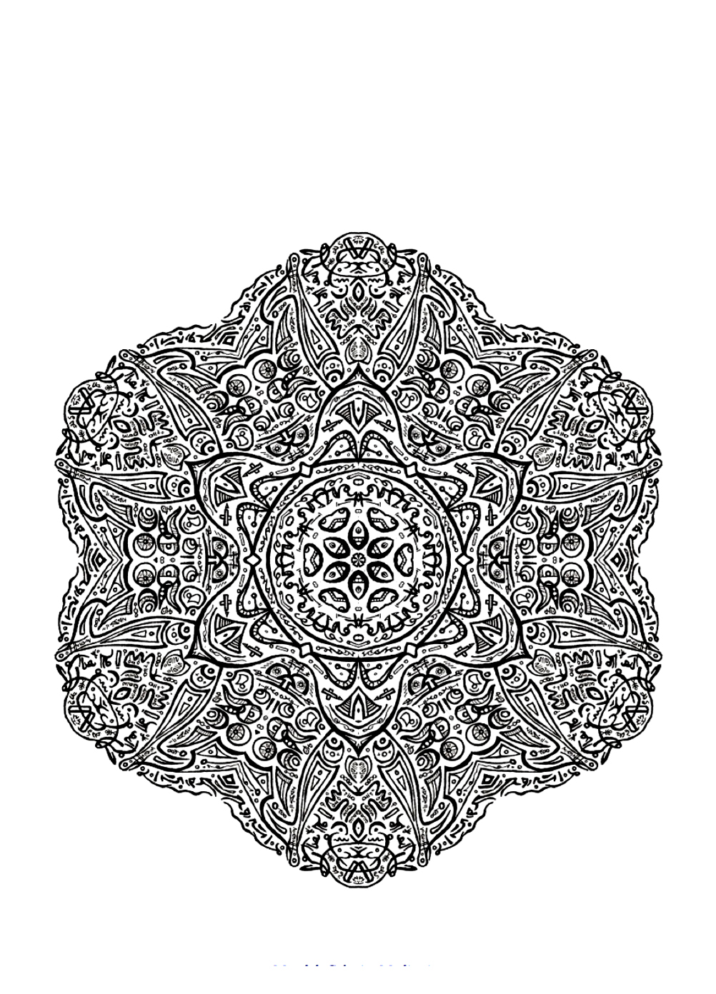 Mandala a colorier zen relax gratuit - 21